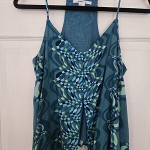 O'Neill Blue and Green Patterned Camisole